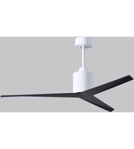 Picture of Atlas EK-WH-BK 56 in. Eliza Three Bladed Paddle Fan in Gloss White With Matte Black Blades