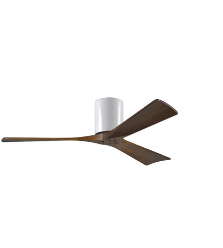 Picture of Atlas IR3H-WH-BK-52 52 in. Irene-3H Flush Mounted Ceiling Fan in White & Matte Black Blades