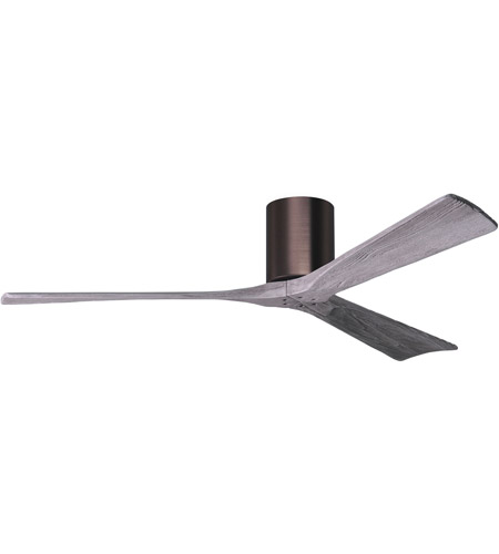 Picture of Atlas IR3H-BB-BW-60 60 in. Irene-3H Flush Mounted Ceiling Fan in Brushed Bronze With Barnwood Tone Blades