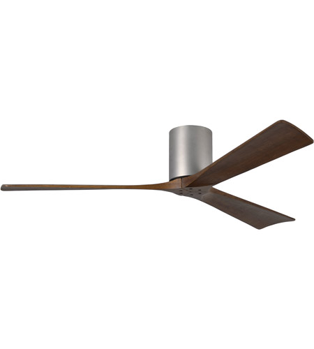 Picture of Atlas IR3H-BN-MWH-60 60 in. Irene-3H Flush Mounted Ceiling Fan in Brushed Nickel With Matte White Blades