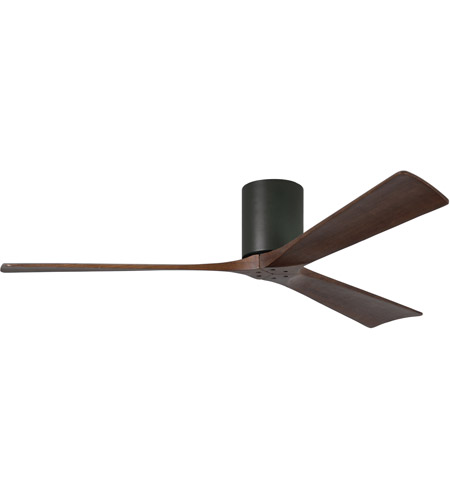 Picture of Atlas IR3H-BK-MWH-60 60 in. Irene-3H Flush Mounted Ceiling Fan in Matte Black With Matte White Blades