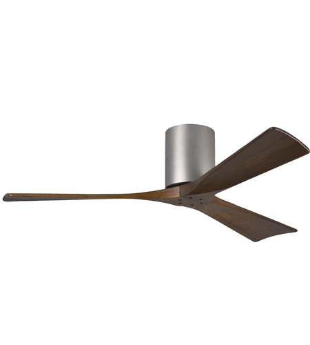 Picture of Atlas IR3H-BN-MWH-52 52 in. Irene-3H Flush Mounted Ceiling Fan in Brushed Nickel With Matte White Blades