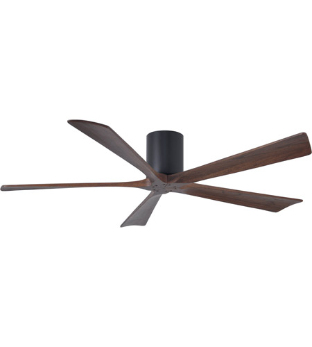 Picture of Atlas IR5H-CR-BK-60 60 in. Irene-5H Flush Mounted Ceiling Fan in Polished Chrome & Matte Black Blades
