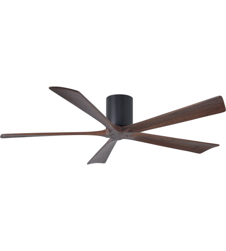 IR5H-TB-BK-60 60 in. Irene-5H Flush Mounted Ceiling Fan in Textured Bronze & Matte Black Blades -  Matthews Fan Company