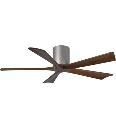 Picture of Atlas IR5H-BN-MWH-52 52 in. Irene-5H Flush Mounted Ceiling Fan in Brushed Nickel & Matte White Blades
