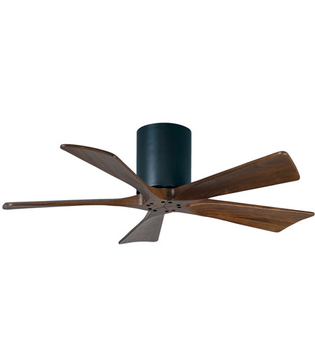 Picture of Atlas IR5H-BK-MWH-42 42 in. Irene-5H Flush Mounted Ceiling Fan in Matte Black & Matte White Blades
