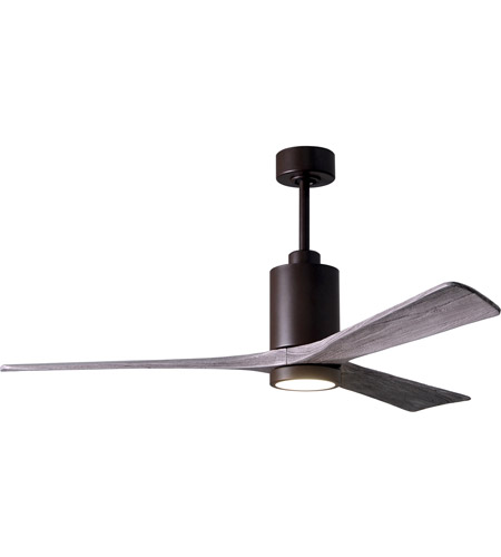 Picture of Atlas PA3-TB-BK-60 60 in. Patricia-3 Ceiling Fan in Textured Bronze & Matte Black Blades