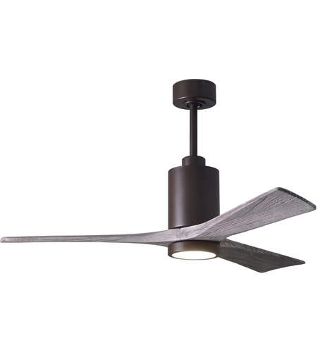 Picture of Atlas PA3-TB-BK-52 52 in. Patricia-3 Ceiling Fan in Textured Bronze & Matte Black Blades