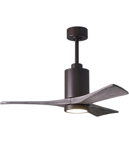 Picture of Atlas PA3-TB-BK-42 42 in. Patricia-3 Ceiling Fan in Textured Bronze & Matte Black Blades