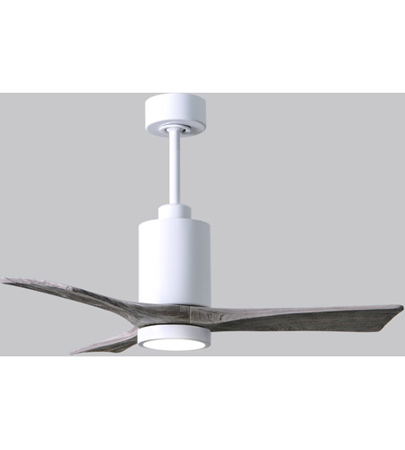 Picture of Atlas PA3-WH-BK-42 42 in. Patricia-3 Ceiling Fan in White & Matte Black Blades