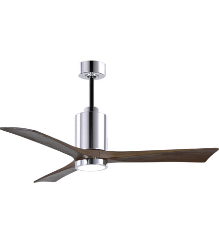 Picture of Atlas PA3-CR-MWH-52 52 in. Patricia-3 Ceiling Fan in Polished Chrome & Matte White Blades