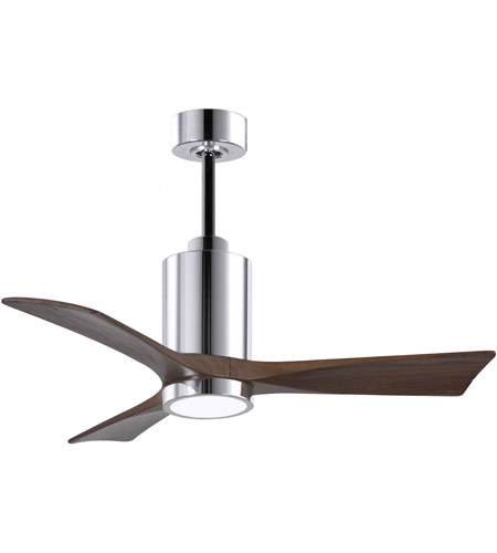 Picture of Atlas PA3-CR-MWH-42 42 in. Patricia-3 Ceiling Fan in Polished Chrome & Matte White Blades