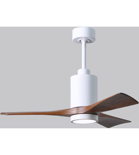 Picture of Atlas PA3-WH-MWH-42 42 in. Patricia-3 Ceiling Fan in White & Matte White Blades