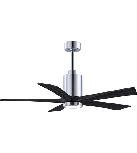 Picture of Atlas PA5-CR-BK-52 52 in. Patricia-5 Ceiling Fan in Polished Chrome & Matte Black Blades