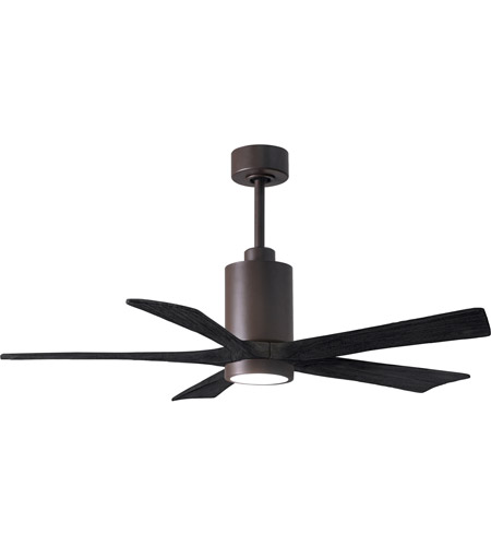 Picture of Atlas PA5-TB-BK-52 52 in. Patricia-5 Ceiling Fan in Textured Bronze & Matte Black Blades