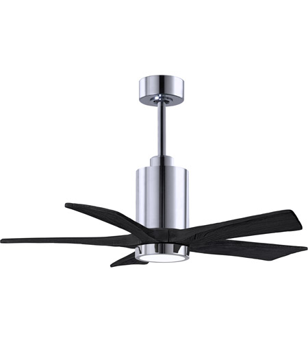Picture of Atlas PA5-CR-BK-42 42 in. Patricia-5 Ceiling Fan in Polished Chrome & Matte Black Blades