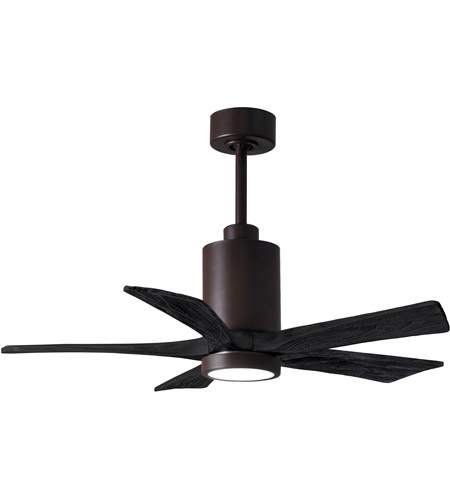 Picture of Atlas PA5-TB-BK-42 42 in. Patricia-5 Ceiling Fan in Textured Bronze & Matte Black Blades