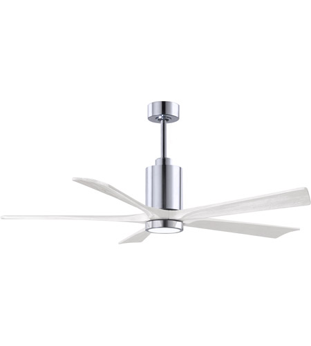 Picture of Atlas PA5-CR-MWH-60 60 in. Patricia-5 Ceiling Fan in Polished Chrome & Matte White Blades