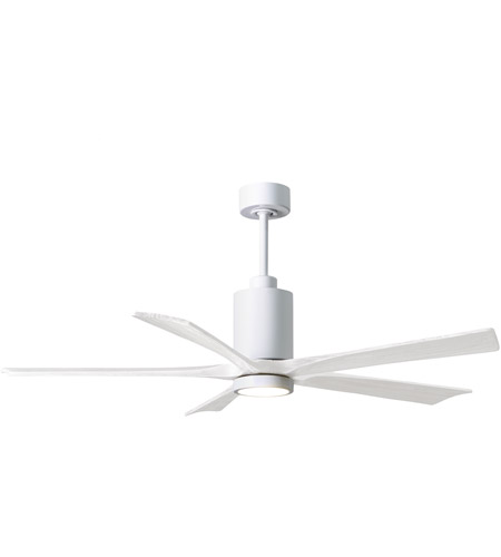 Picture of Atlas PA5-WH-MWH-60 60 in. Patricia-5 Ceiling Fan in White & Matte White Blades
