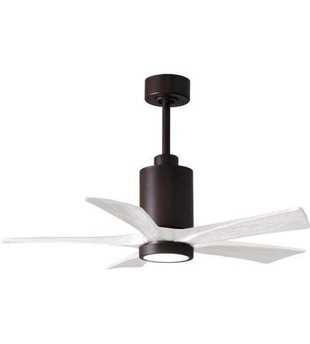Picture of Atlas PA5-TB-MWH-42 42 in. Patricia-5 Ceiling Fan in Textured Bronze & Matte White Blades