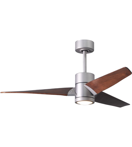 Picture of Atlas SJ-BN-MWH-52 52 in. Super Janet Ceiling Fan in Brushed Nickel & Matte White Blades