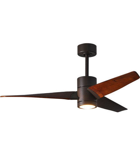 Picture of Atlas SJ-TB-MWH-52 52 in. Super Janet Ceiling Fan in Textured Bronze & Matte White Blades