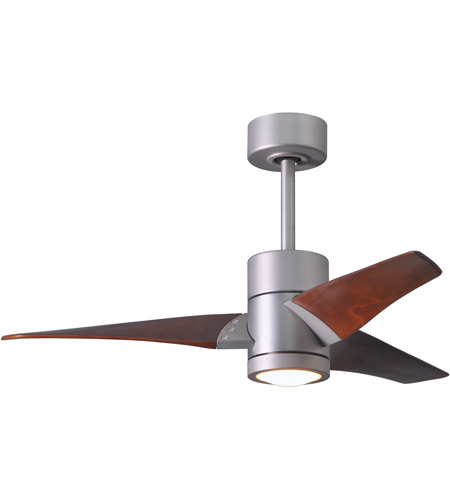 Picture of Atlas SJ-BN-MWH-42 42 in. Super Janet Ceiling Fan in Brushed Nickel & Matte White Blades