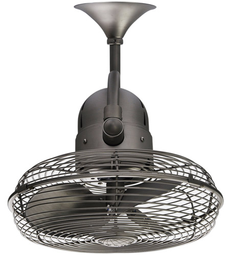 Atlas  17 in. Kaye Ceiling & Wall Fan Matte Black