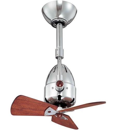 Picture of Atlas DI-CR-WDBW Diane Ceiling Fan, Polished Chrome - Barnwood Tone Wood Blades
