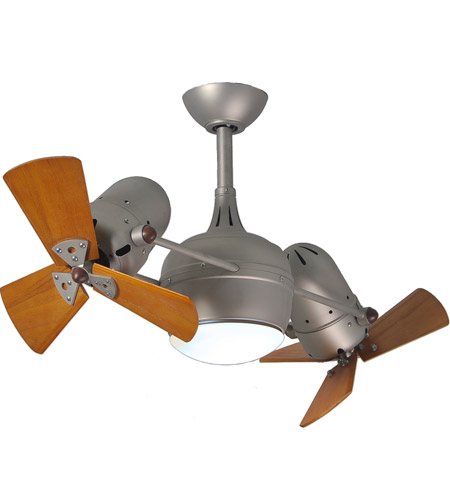 Picture of Atlas DGLK-BN-WDBW Dagny Ceiling Fan with Light Kit, Brushed Nickel - Barnwood Tone Wood Blades