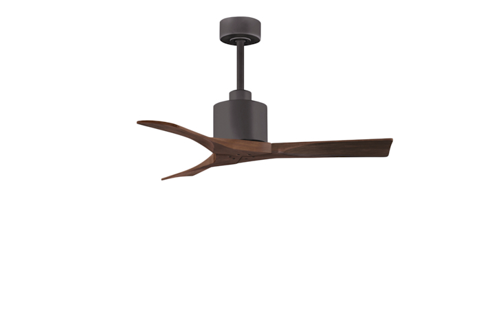 NK-TB-WA-42 42 in. Nan Ceiling Fan in Textured Bronze with Walnut Blades -  Matthews Fan Company