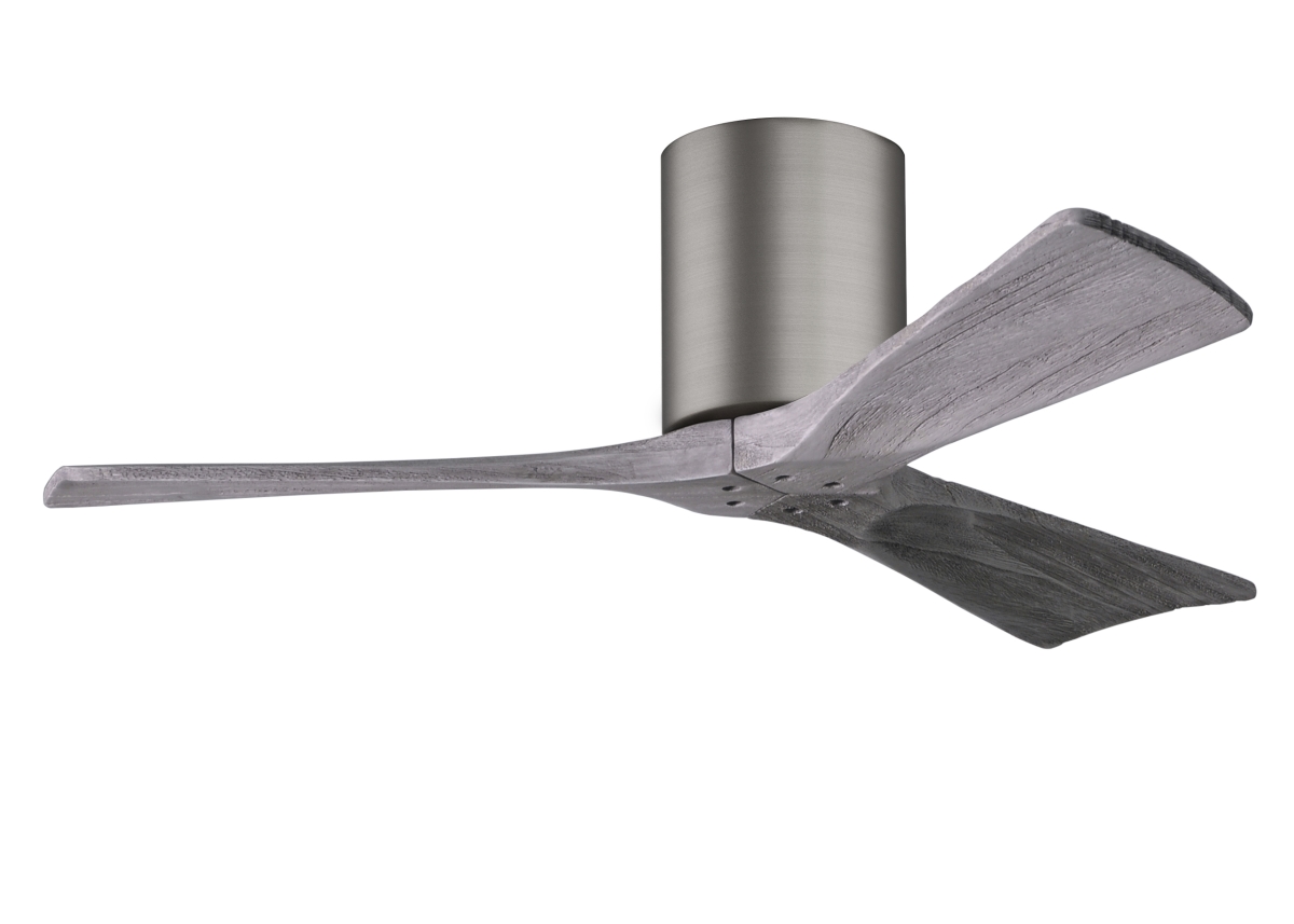 Picture of Atlas IR3H-BP-BW-42 42 in. Irene-3H Flush Mounted Ceiling Fan in Brushed Pewter & Barnwood Tone Blades