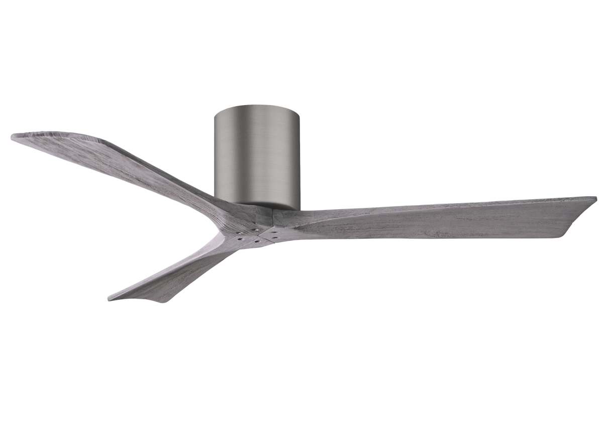 Picture of Atlas IR3H-BP-BW-52 52 in. Irene-3H Flush Mounted Ceiling Fan in Brushed Pewter & Barnwood Tone Blades