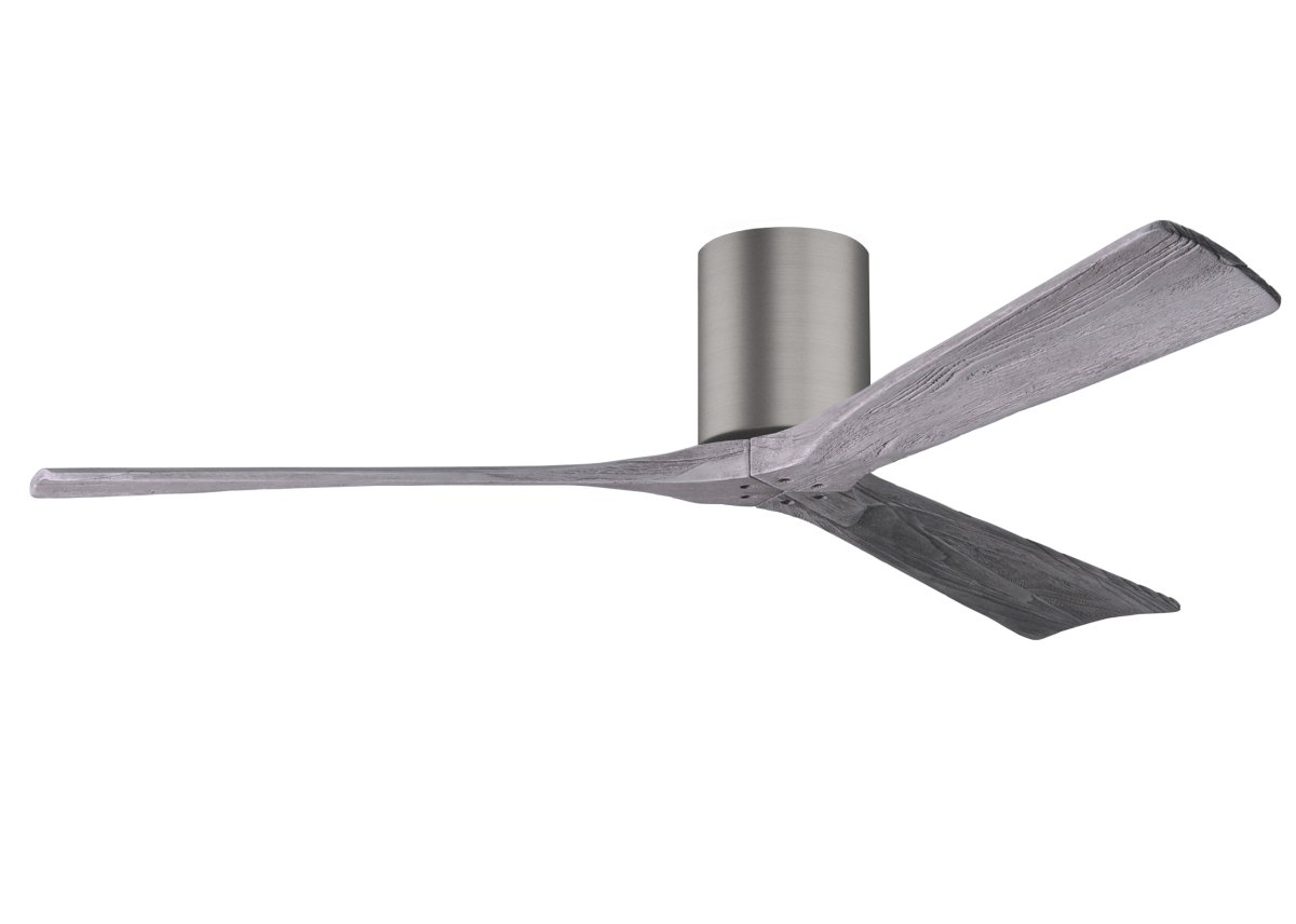 Picture of Atlas IR3H-BP-BW-60 60 in. Irene-3H Flush Mounted Ceiling Fan in Brushed Pewter & Barnwood Tone Blades