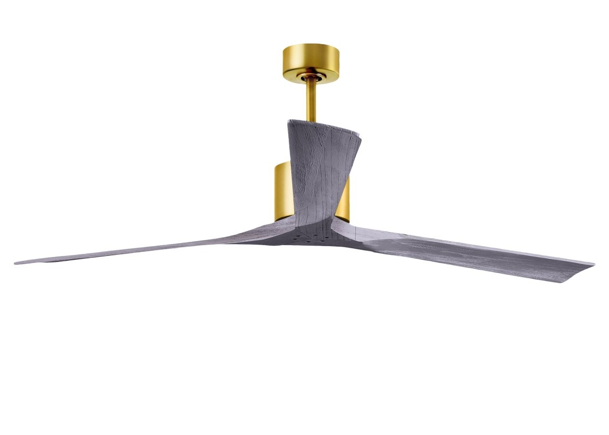 Picture of Atlas NKXL-BRBR-BW-72 72 in. Nan XL Ceiling Fan&#44; Brushed Brass & Barnwood Tone Blades
