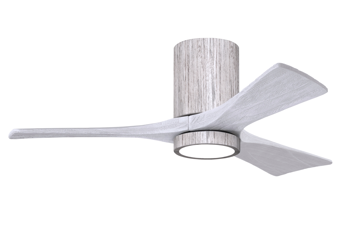 Picture of Atlas IR3HLK-BW-MWH-42 42 in. Irene-3HLK Flush Mounted Ceiling Fan with Integrated LED&#44; Barn Wood Tone & Matte White Blades