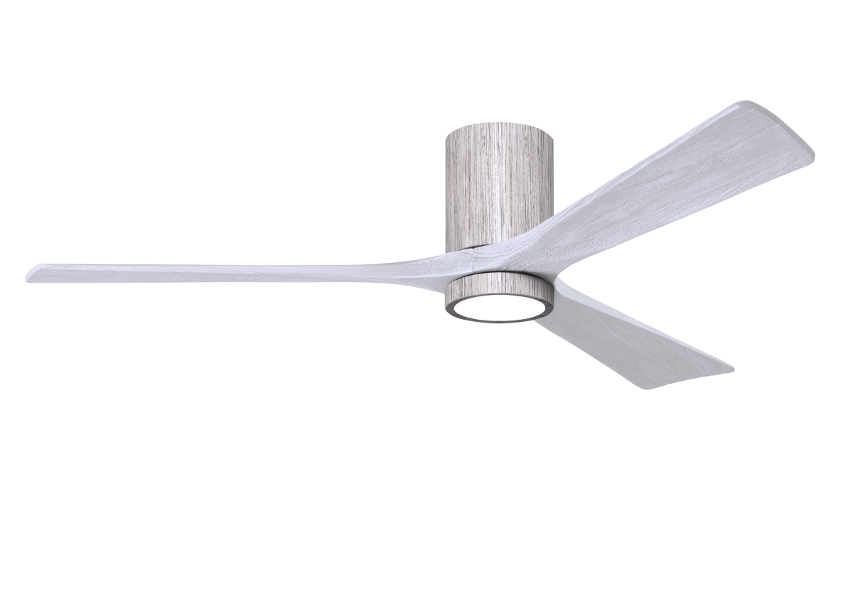 Picture of Atlas IR3HLK-BW-MWH-60 60 in. Irene-3HLK Flush Mounted Ceiling Fan with Integrated LED&#44; Barn Wood Tone & Matte White Blades