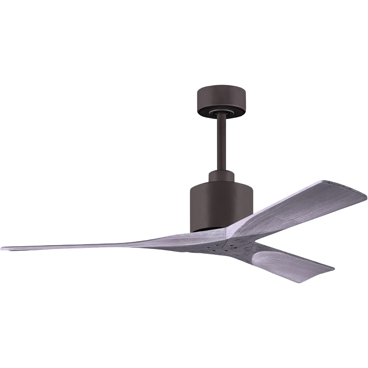 NK-TB-GA-52 52 in. Nan Ceiling Fan, Textured Bronze & Gray Ash Blades -  Matthews Fan Company