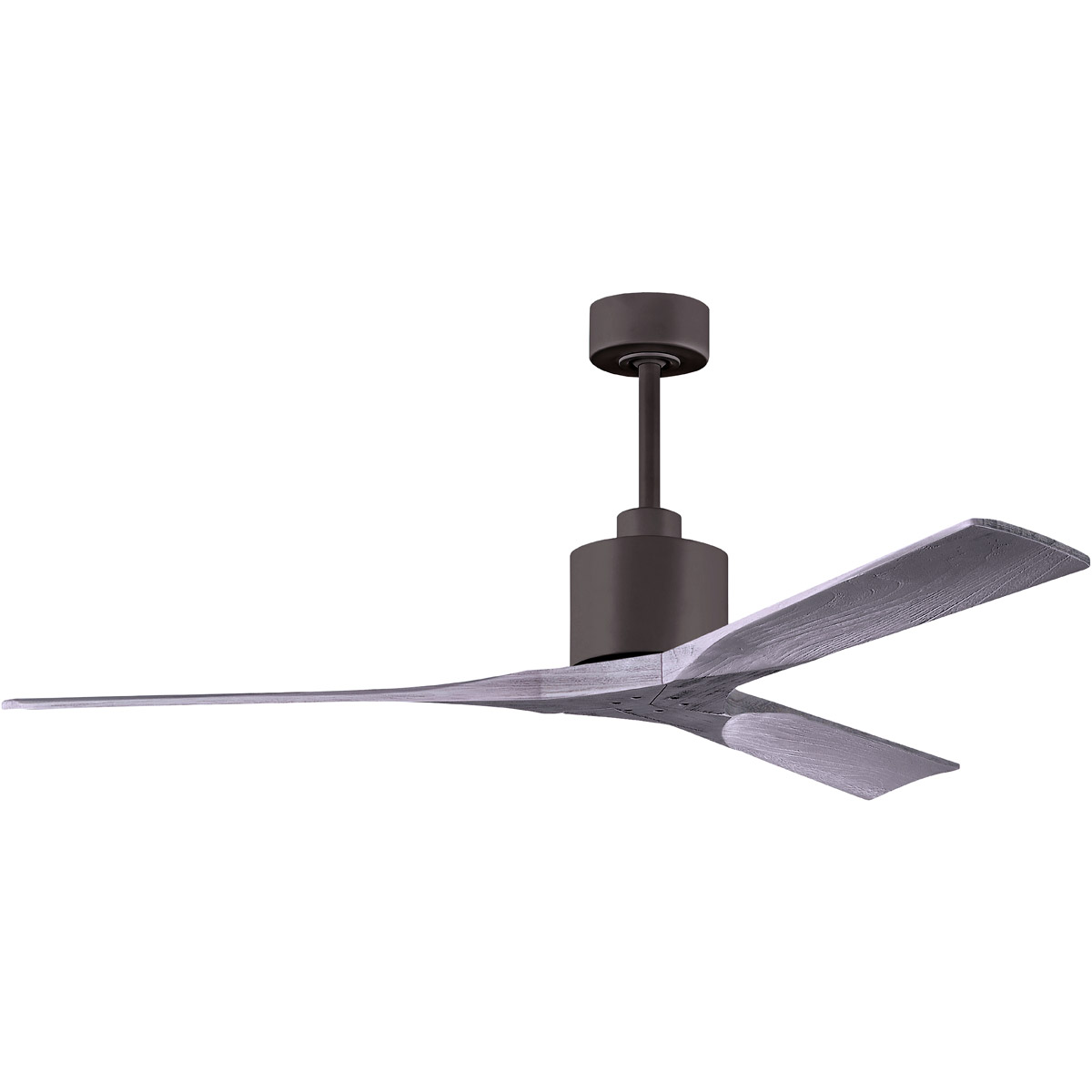 NK-TB-GA-60 60 in. Nan Ceiling Fan, Textured Bronze & Gray Ash Blades -  Matthews Fan Company