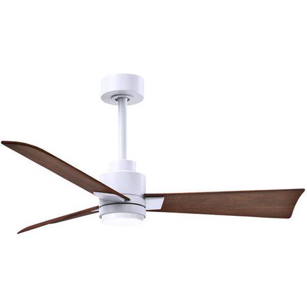 Picture of Atlas AKLK-TB-MWH-42 42 in. Alessandra 3-Blade Transitional Ceiling Fan with Matte White Blades&#44; Textured Bronze
