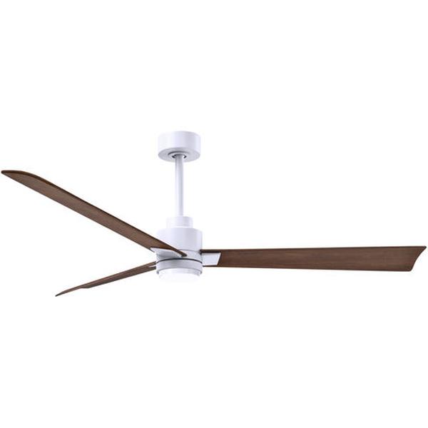 Picture of Atlas AKLK-BN-BK-56 56 in. Alessandra 3-Blade Transitional Ceiling Fan with Matte Black Blades&#44; Brushed Nickel
