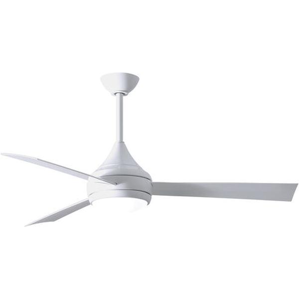 Picture of Atlas DA-BK-BK 52 in. Donaire Wet Location 3-Blade Paddle Fan - Constructed of 316 Marine Grade Stainless Steel&#44; Matte Black