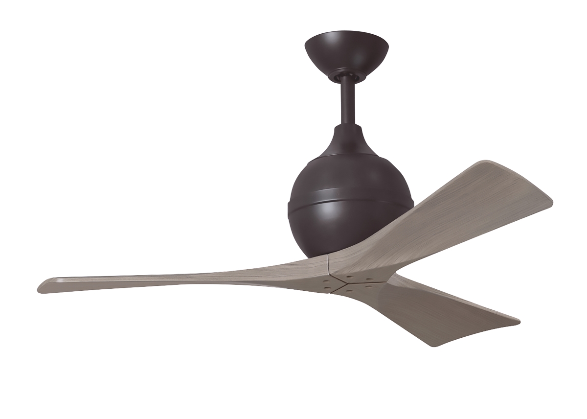 Picture of Atlas IR3-TB-GA-42 42 in. Irene-3 Three-Blade Paddle Fan with Gray Ash Tone Blades&#44; Textured Bronze