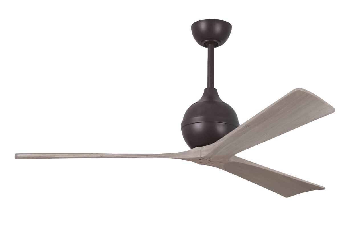 Picture of Atlas IR3-TB-GA-60 60 in. Irene-3 Three-Blade Paddle Fan with Gray Ash Tone Blades&#44; Textured Bronze