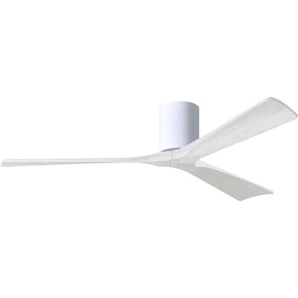 Picture of Atlas IR3H-WN-LM-60 60 in. Irene-3H Three-Blade Flush Mount Paddle Fan with Light Maple Tone Blades&#44; Walnut