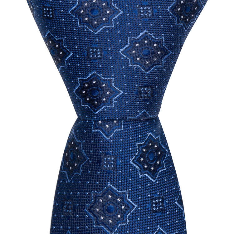 06495 B2 - Navy Geometric - Standard Width