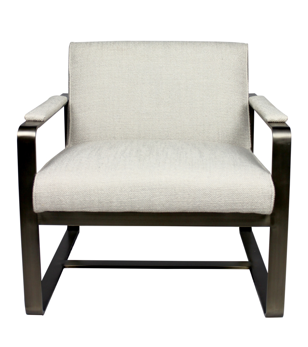 Arm Chair with Bronze Metal Frame