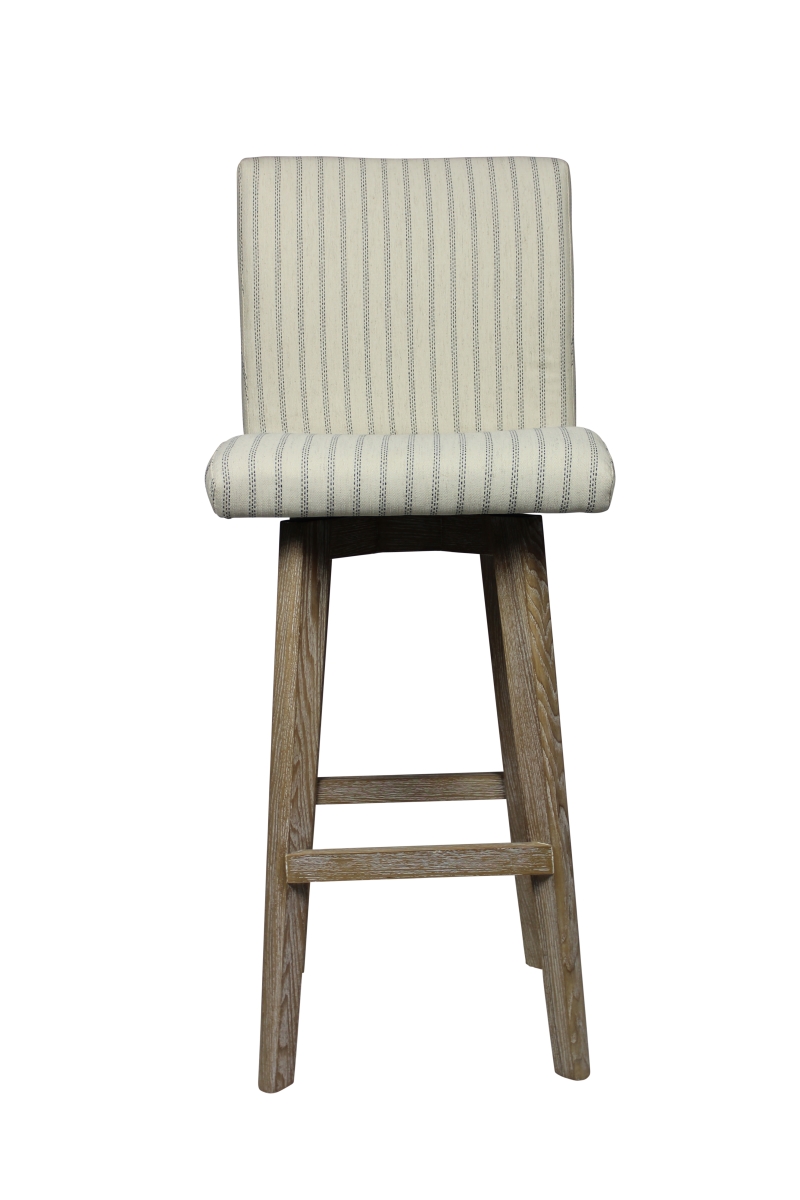 94011053 Swivel Bar Stool with Wood Base