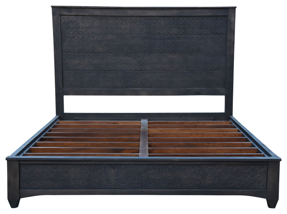 24013002 Gridley Queen Bed, Grey Wash