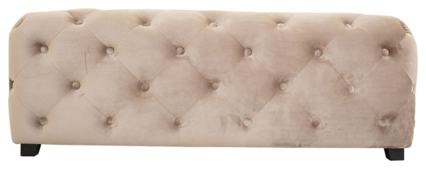 88010007 Tufted Bench, Beige